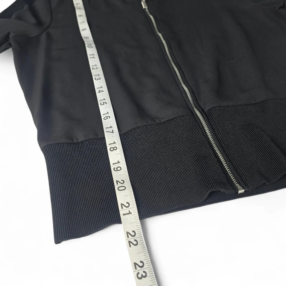 Ted‎ Baker Black Knit Trim Bomber Jacket Size 4 - Picture 5 of 8